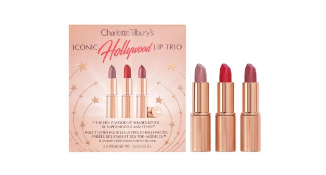 CHARLOTTE TILBURY - Mini Iconic Hollywood Lipstick Trio Set