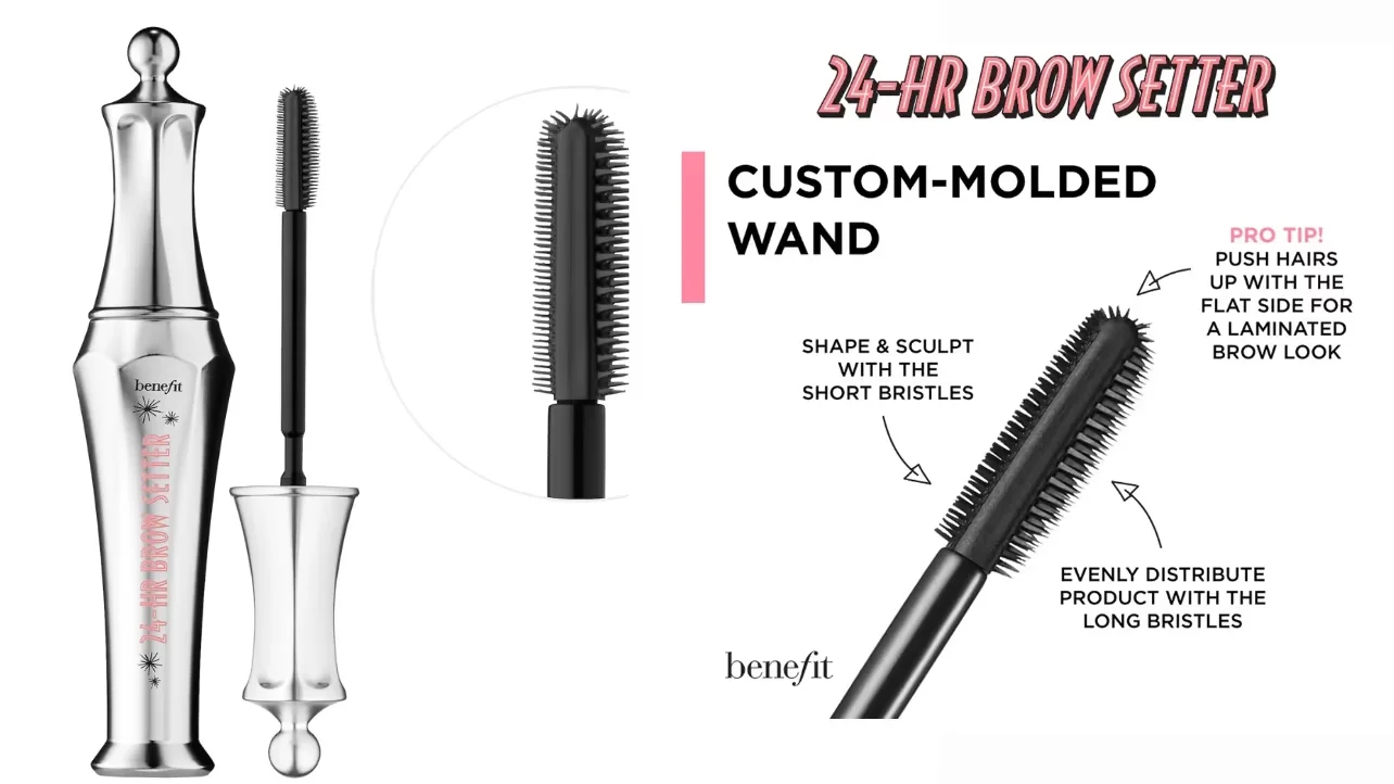 BENEFIT COSMETICS 24-HR Brow Setter Clear Brow Gel with Lamination Effect ( full size , with box)