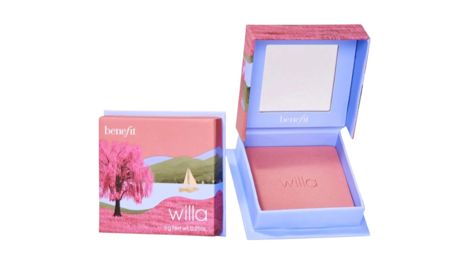 BENEFIT COSMETICS Silky-Soft Powder Blush - willa ფასდაკლებული ფასი GEL 85.00 ძველი ფასიGEL 120.00
